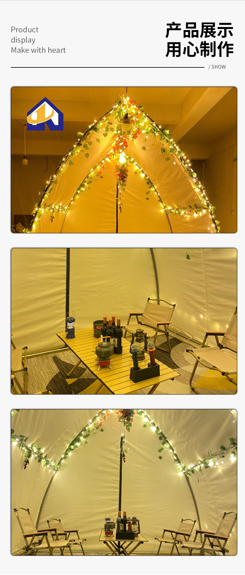 Boat-shaped Tent for Scenic Areas, Shopping Malls, Christmas Atmosphere, Outdoor Restaurants, Couples' Booths, Campsites, Rooftop Camping, Barbecue