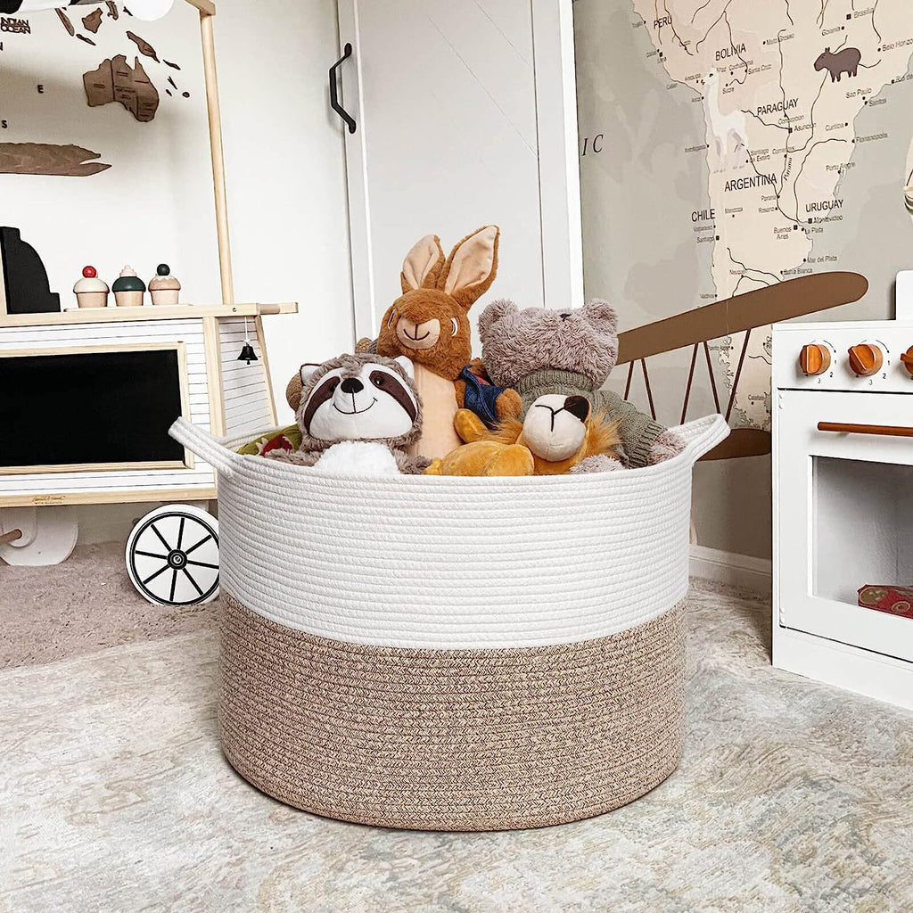 Woven Storage Basket Laundry Basket Dirty Clothes Basket Miscellaneous Children's Toy Organizer Foldable