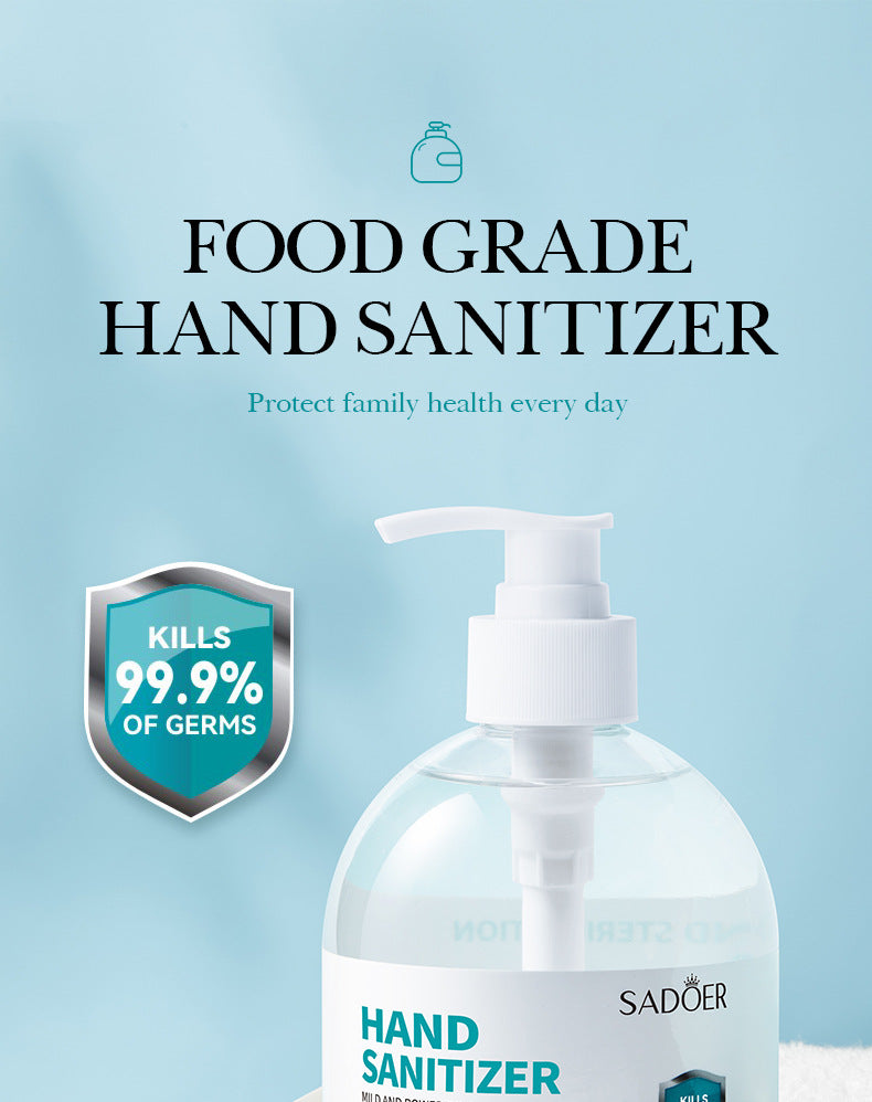 All English Hand Sanitizer500ml SADOER Foam Deep Cleansing Large Capacity  Foreign Trade Wholesale
