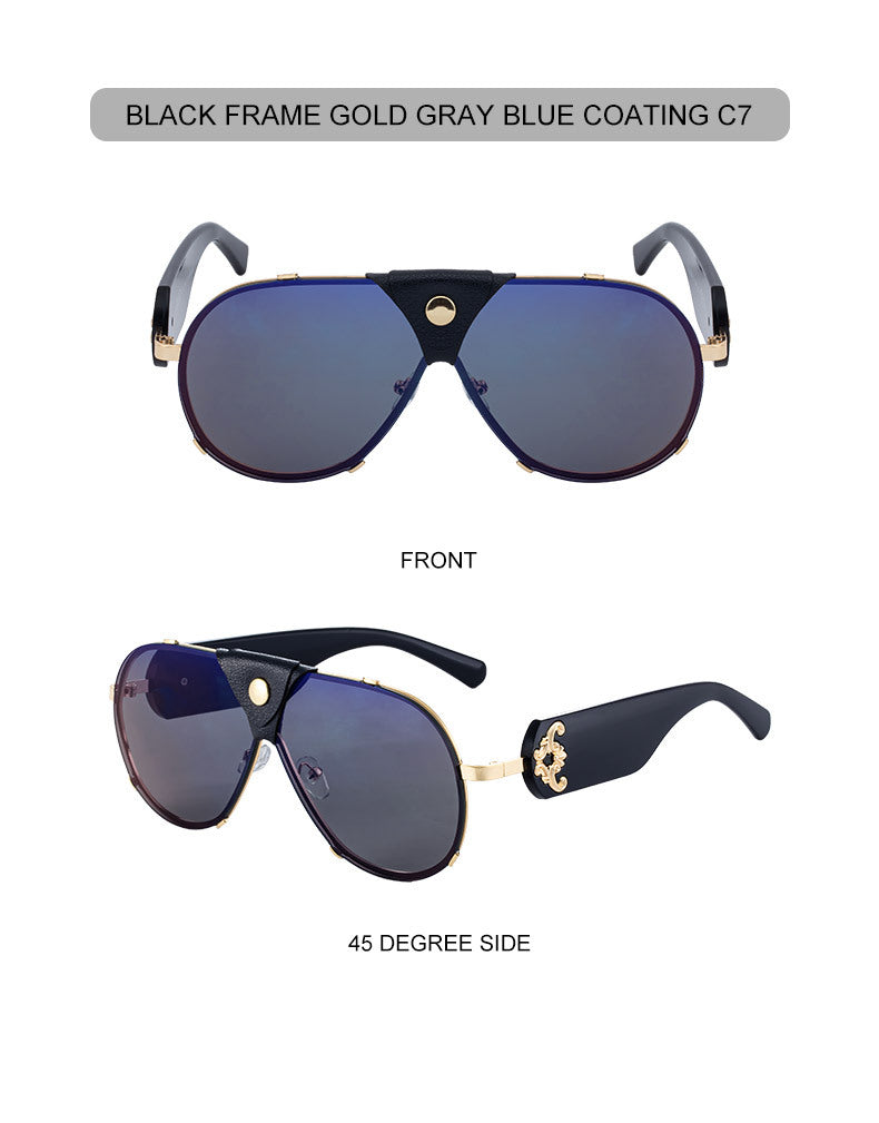 2025New Style Toad Glasses Men's European and American retro Sunglasses Pilot Sunglasses Men's Sunscreen Driving Glasses