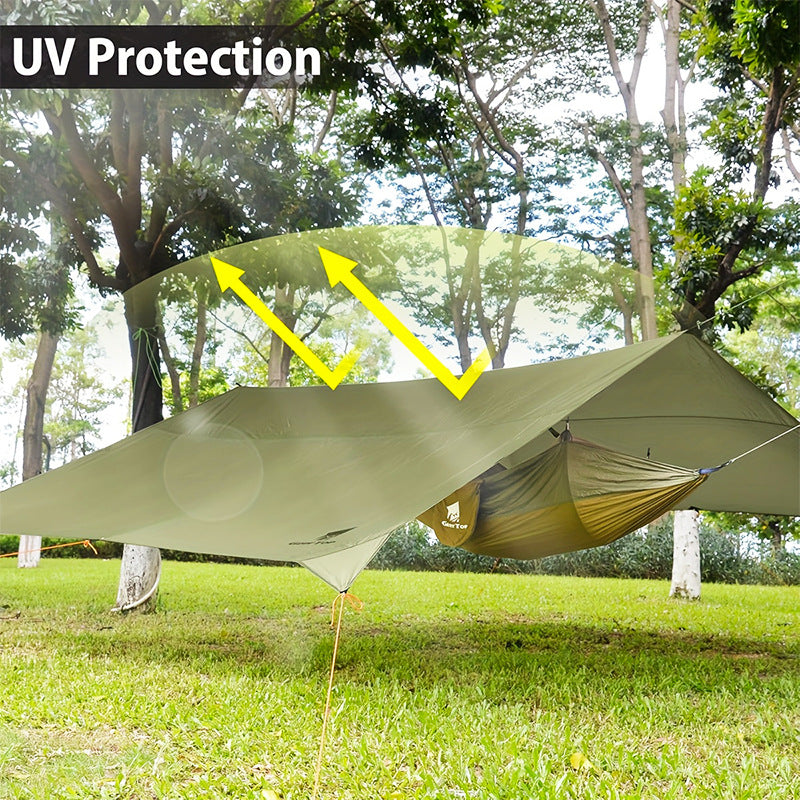 Outdoor Canopy Camping Waterproof Sunshade Large Space Four-Corner Canopy Portable Multi-Functional Setup
