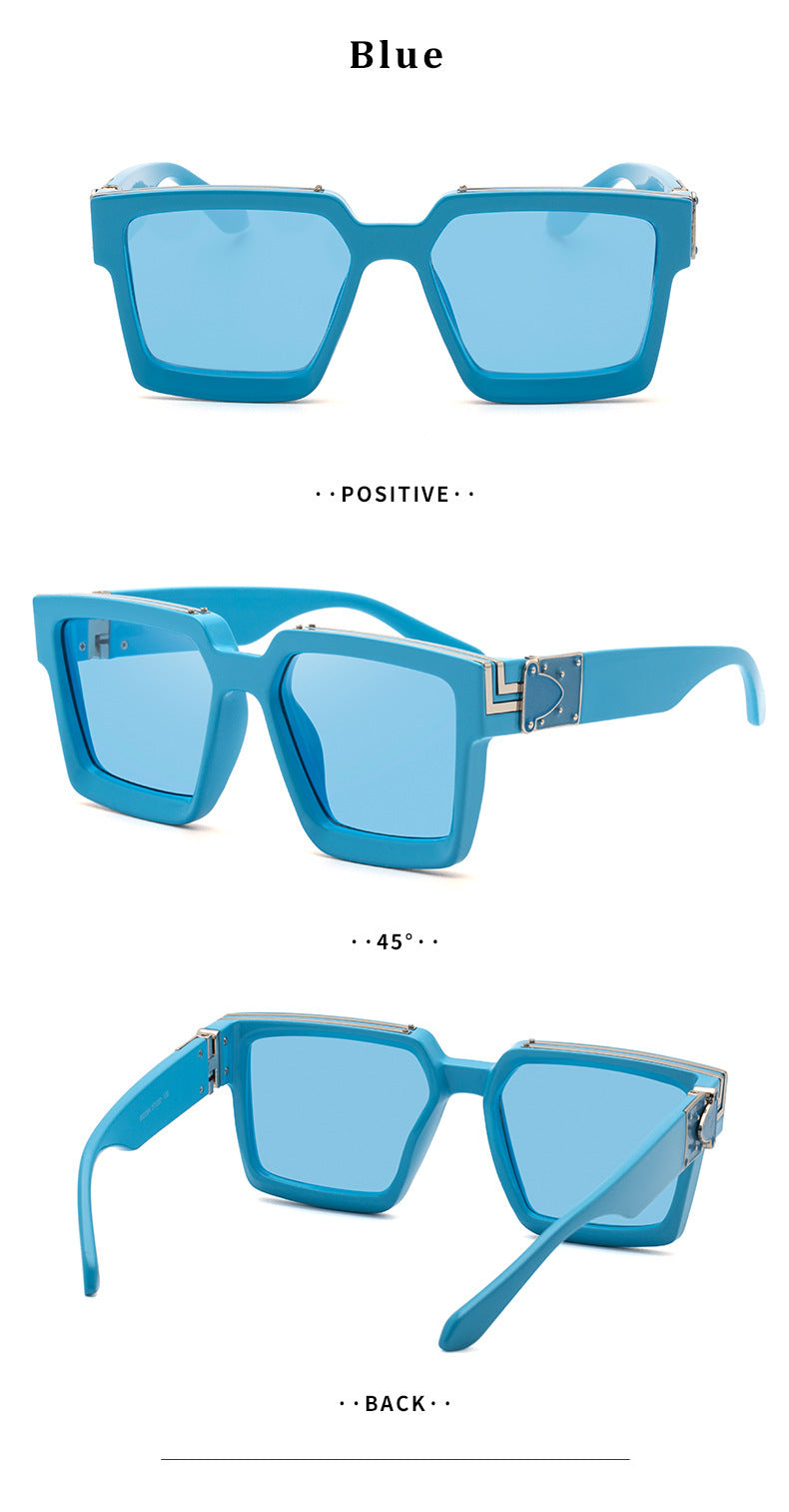 86229Large Frame Sunglasses for Women, European and American Internet Celebrity Style, 0k Fashionable Rich Men's Sunglasses sunglasses