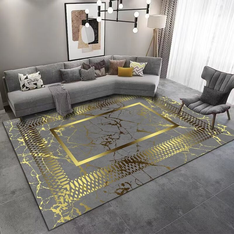 Light Luxury Living Room Carpet Sofa Coffee Table Full Carpet Home Bedroom Gray Series Dirty Resistant Mat Tapis carpet