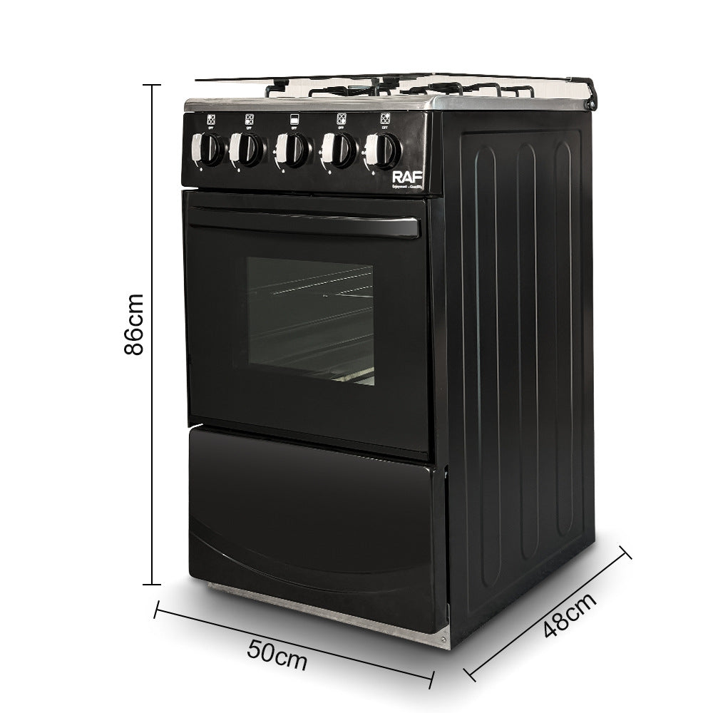 RAF Gas Four-Burner Stove Panel Household Low Energy Liquefied Gas Countertop with Flameout Protection and Cabinet R.8514