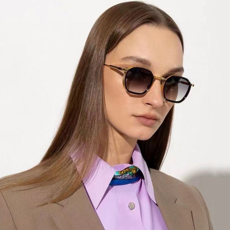 2025New European and American Fashion Square Frame Sunglasses for Men, Simple and Stylish Wholesale Sunglasses for Men sunglasses