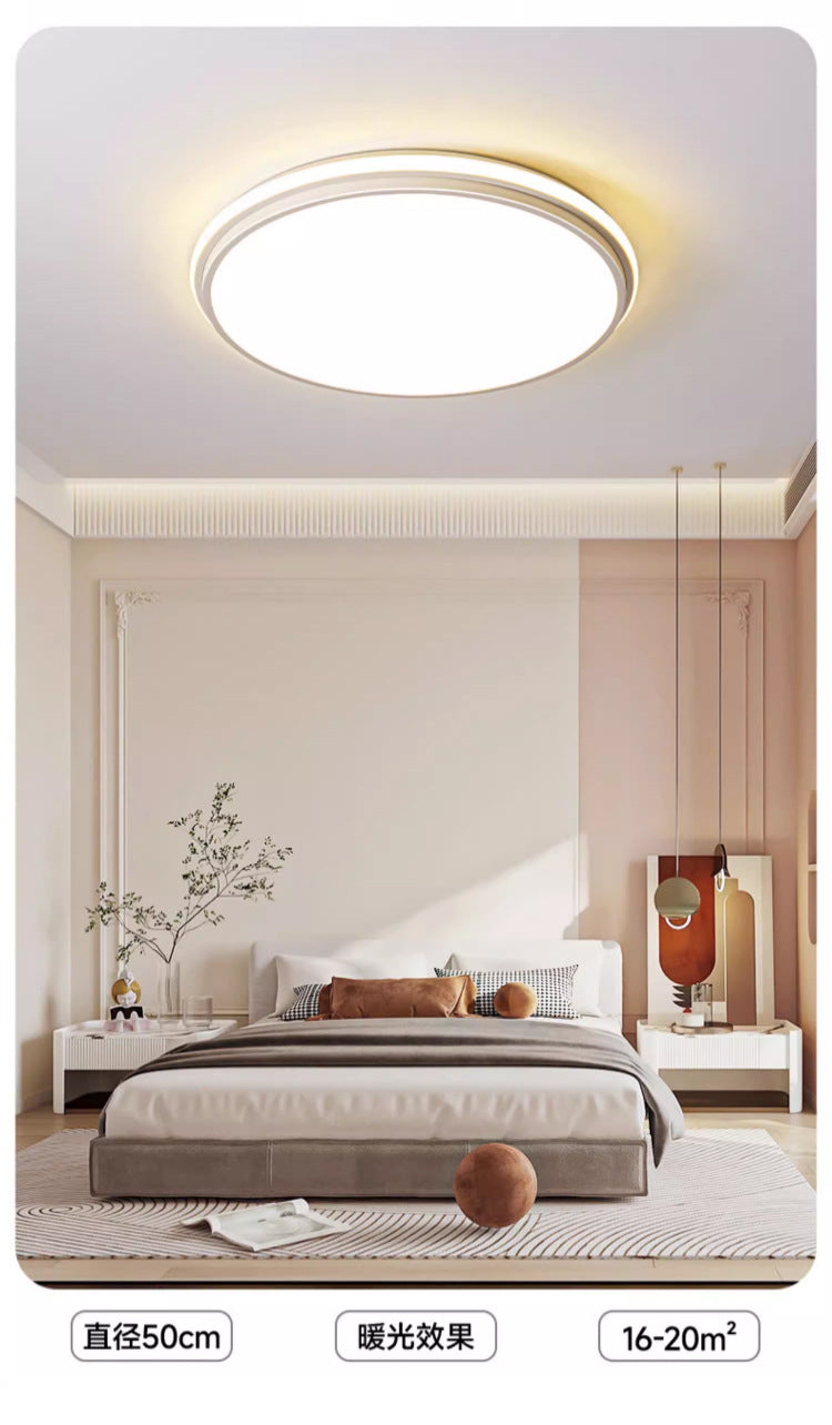 Full Spectrum Home Ceiling Light Bedroom Modern Simple White Nordic Internet Celebrity Art Ultra Bright led Master Bedroom