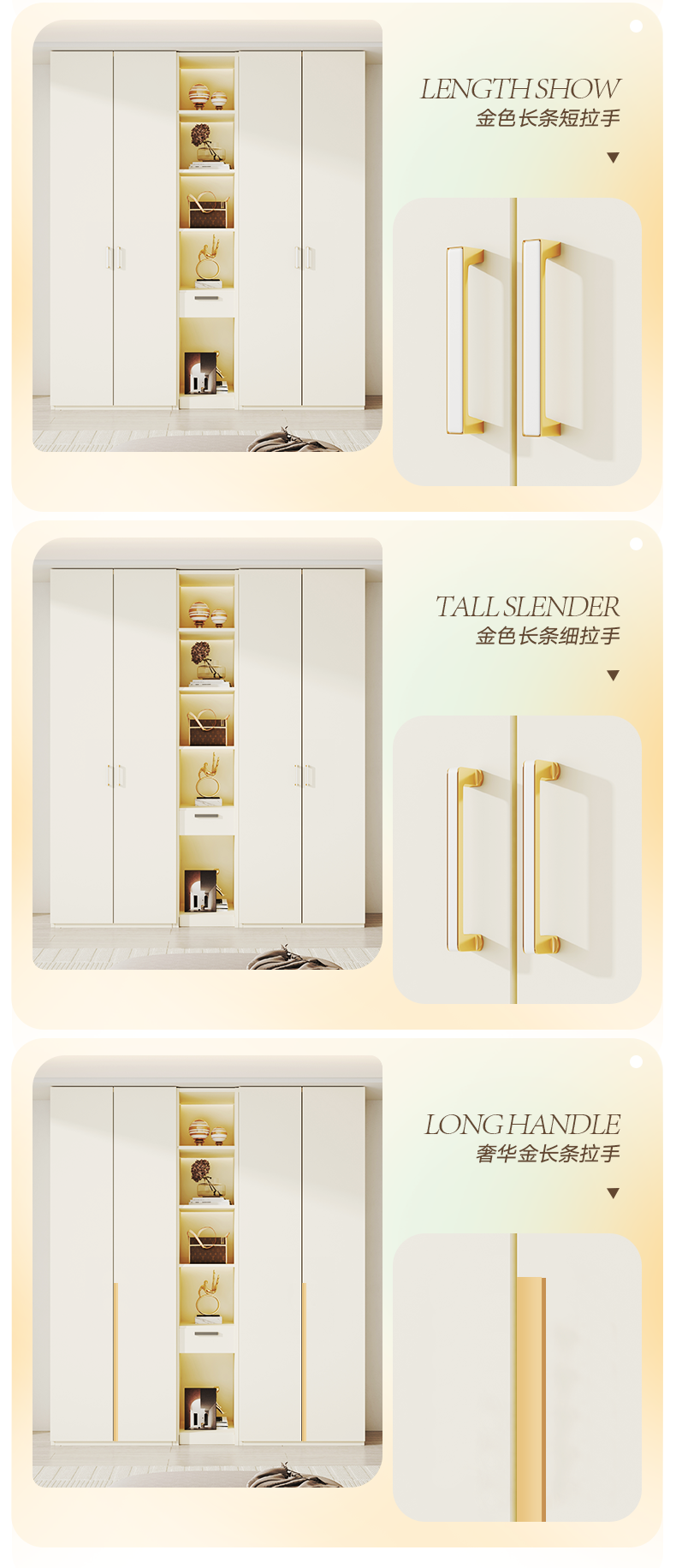 Solid Wood European Pine Board Door to Ceiling60cm Depth18mm Thickened Cabinet Body Wardrobe for Home Bedroom Cream Style Closet