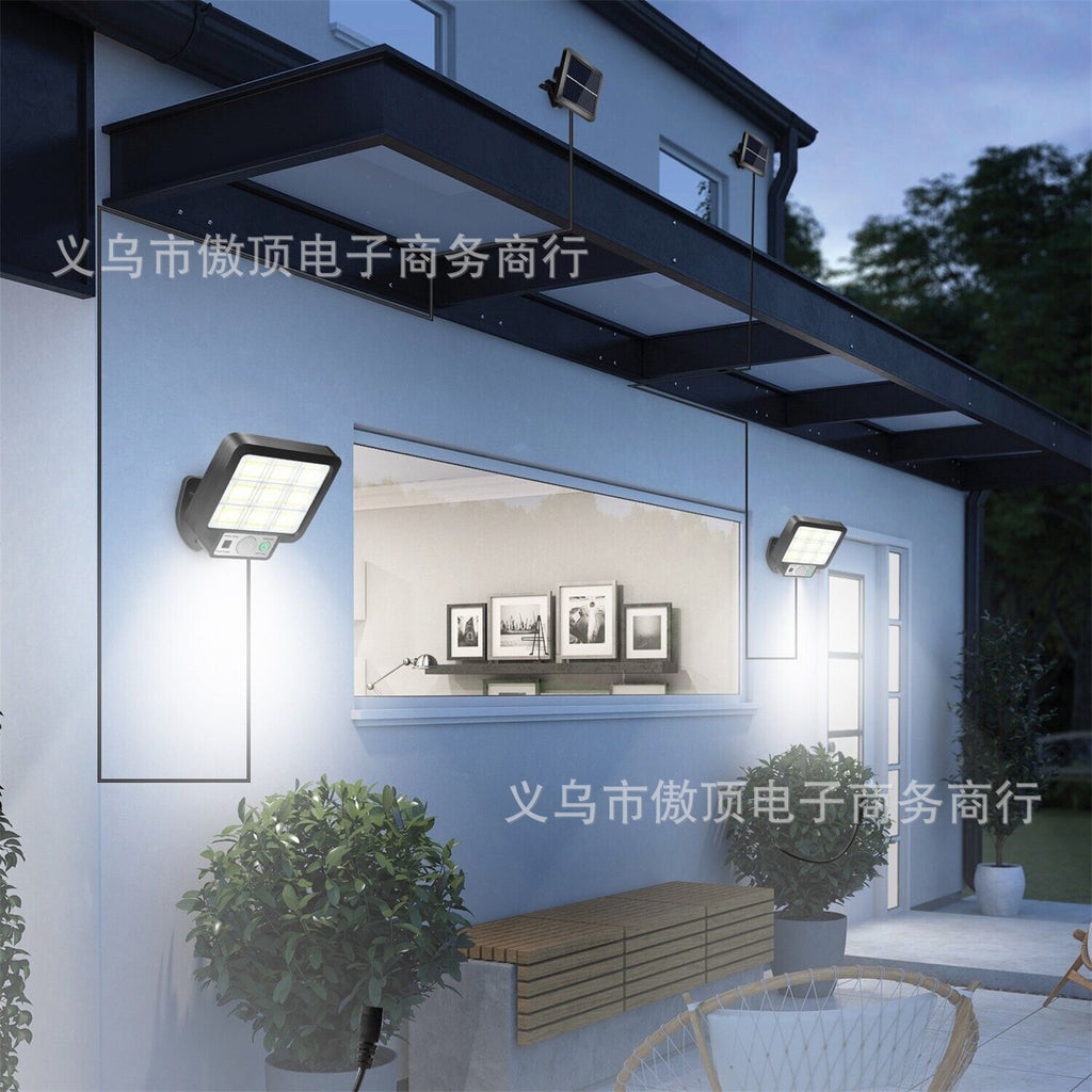 Solar Light Outdoor Split Wall Light Human Body Induction Garden Light Garden Landscape Light Street Light with Remote Control Emergency