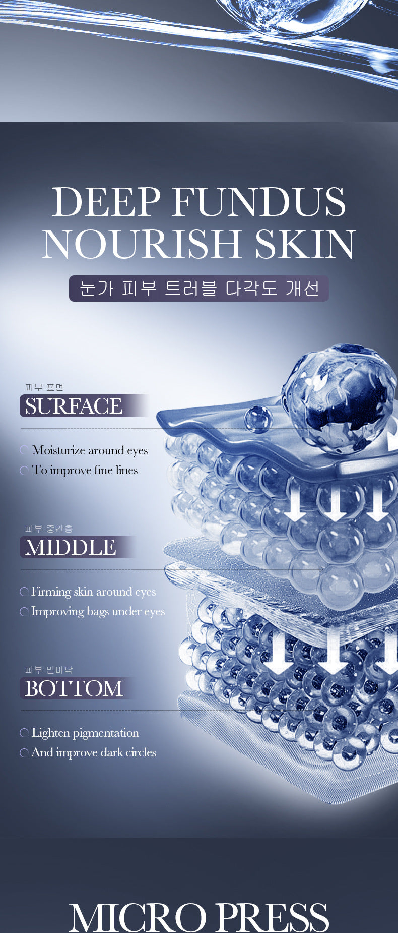 Full English Caffeine Honeycomb Firming Eye Mask SADOER Moisturizing and rejuvenating eye mask patch  wholesale