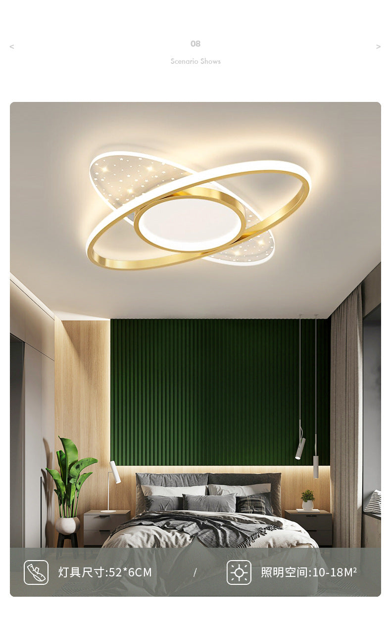 Bedroom lamp warm and romantic creative lighting fixture LED Living Room Home Ceiling Light Fixture Simple Modern Round Room Lamp