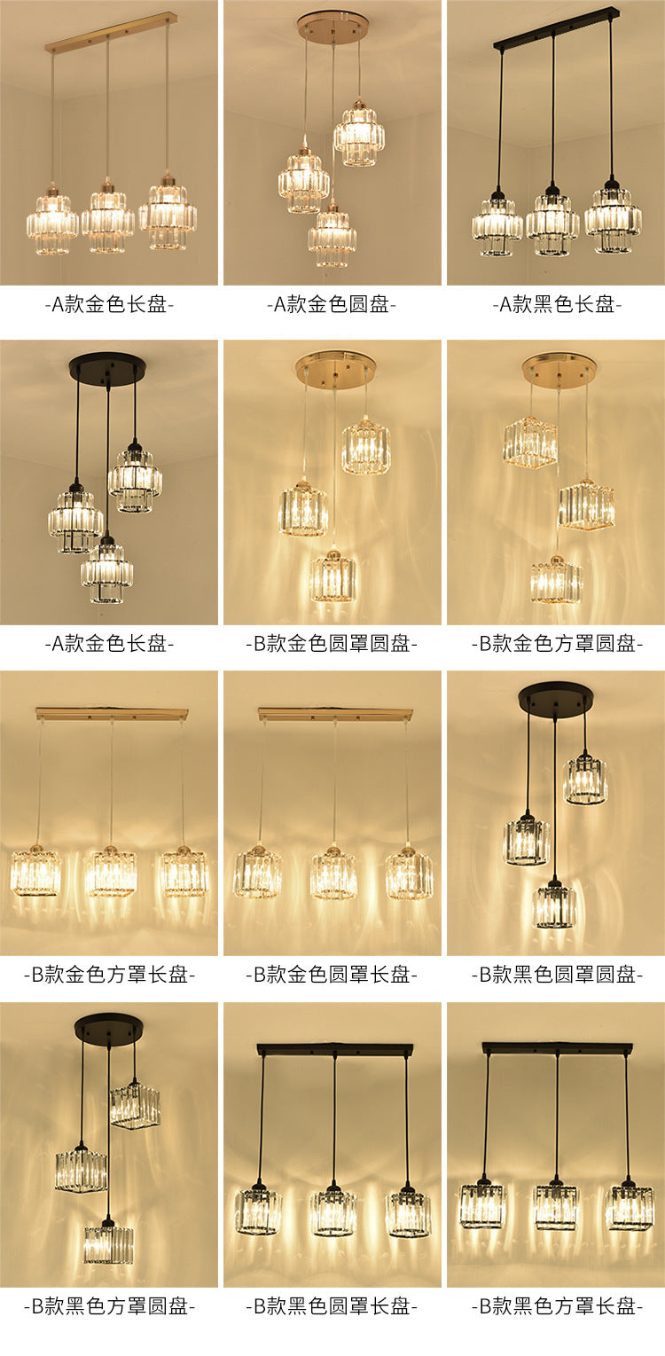 Restaurant Pendant Light Three-Head Modern Minimalist Bar Creative Dining Table Bedroom Unique Living Room Dining Room Grand Nordic Lighting