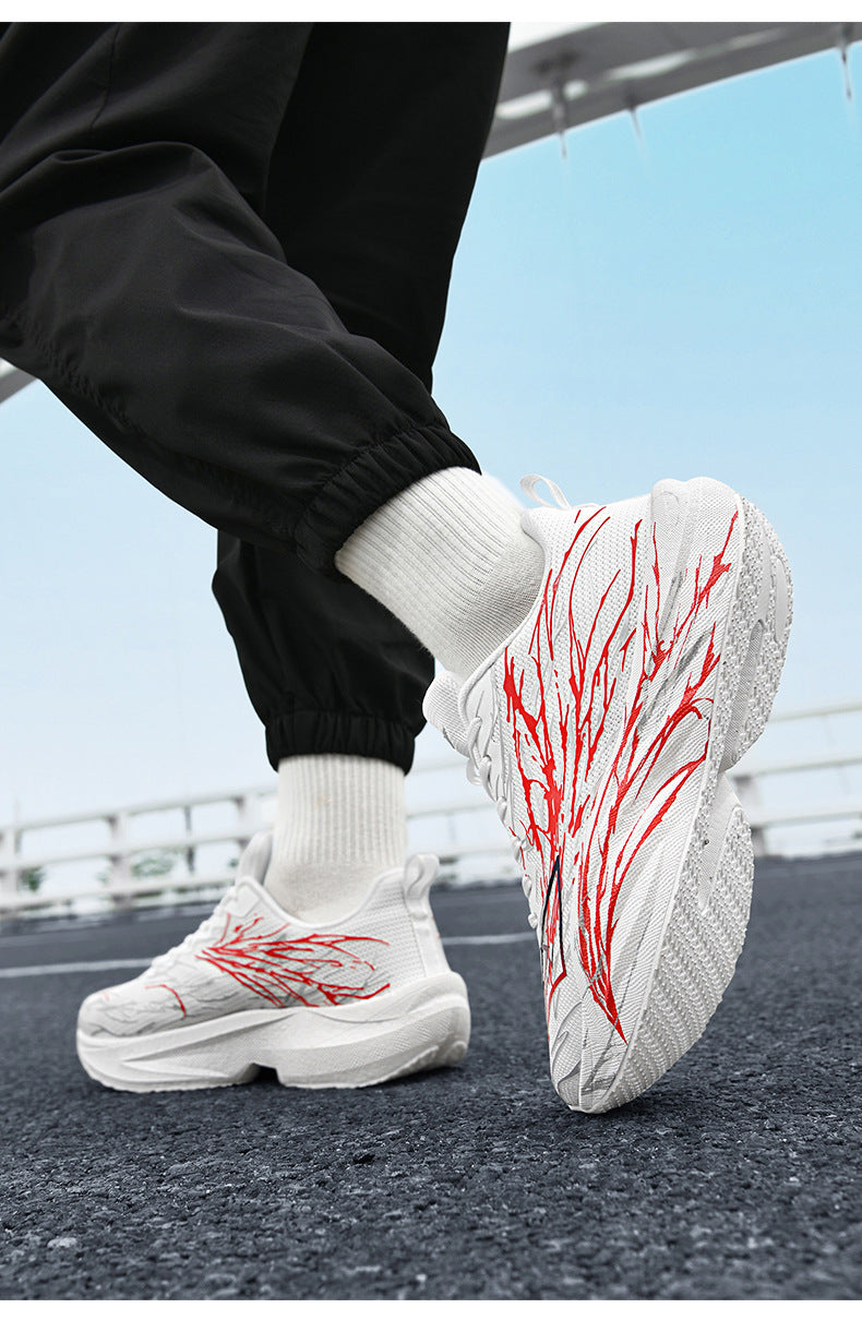 Zhi Jing5Generation pro Full-length Carbon Plate Casual Versatile Running Shoes for Teenagers Professional Lightweight Breathable Shock-absorbing Sports Shoes