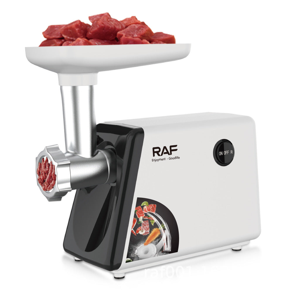 RAF EU Standard Household Meat Grinder Small Electric Sausage Stuffer Automatic Multifunctional Commercial Desktop Meat Mincer