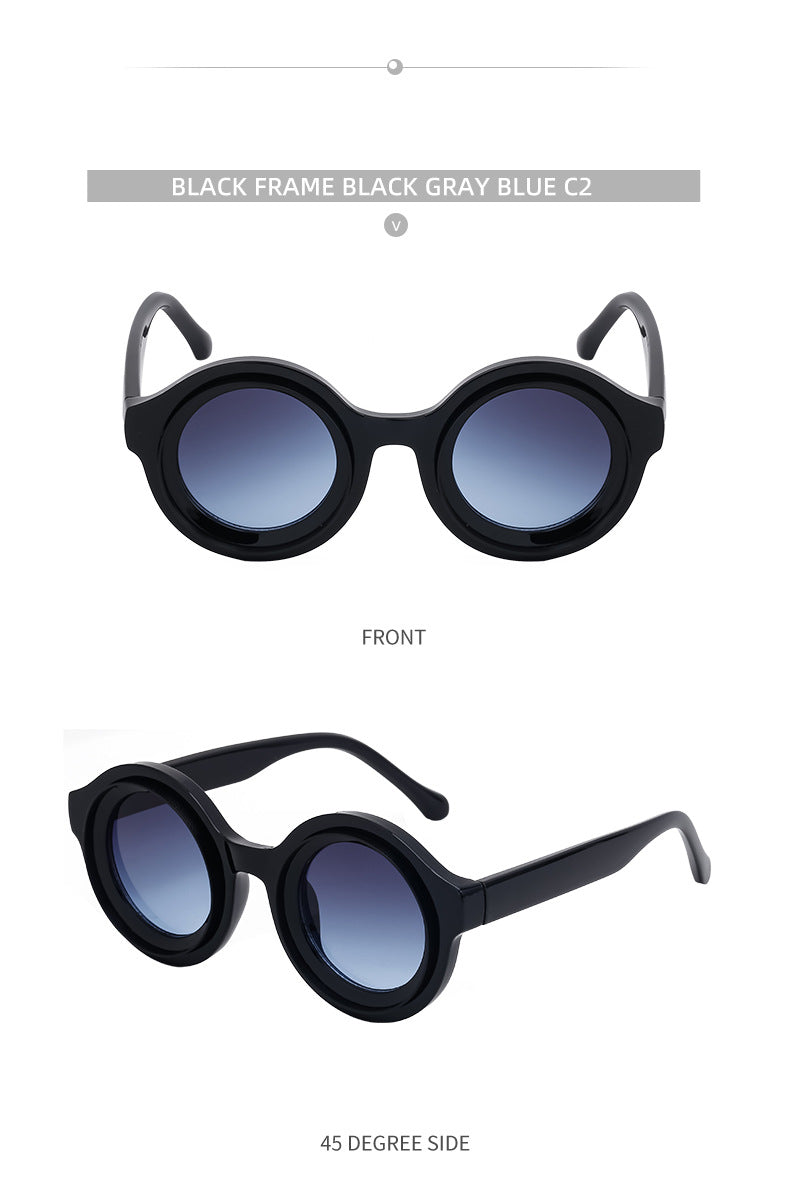 Sunglasses European and American Fashion Round Frame Sunglasses Men's High-end Sunglasses Men's Wholesale sunglasses