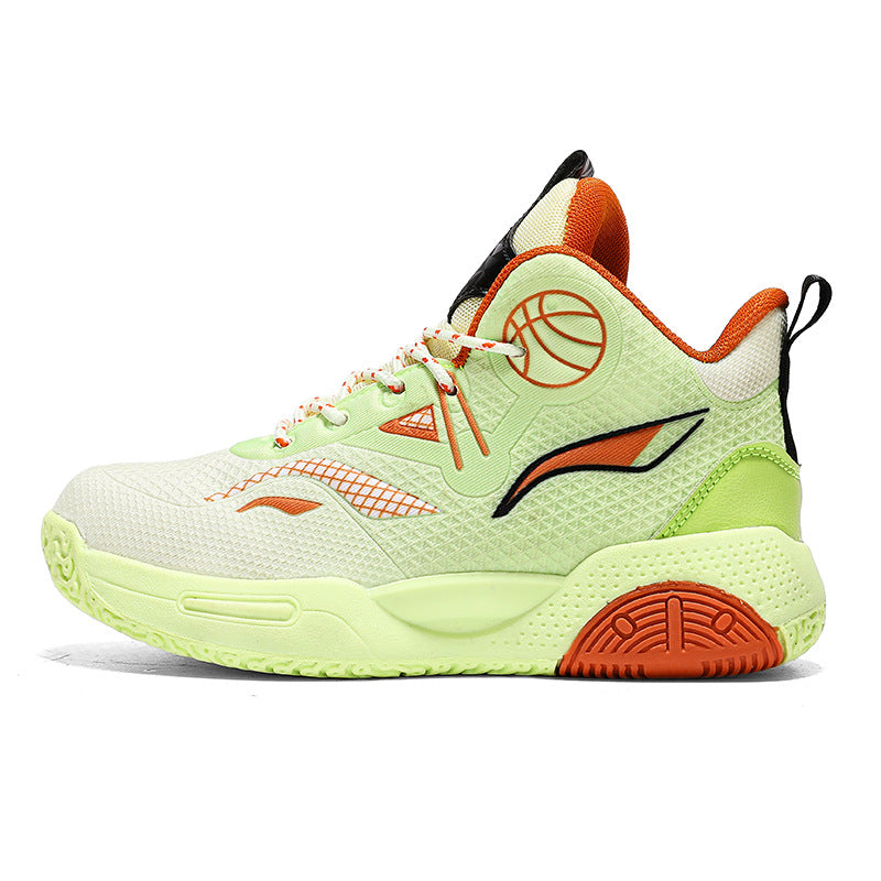 Boys' Casual Fashion Trendy Children's Shoes Non-Slip Wear-Resistant Sports Shoes for Elementary School Students Training Multi-Color Basketball Shoes