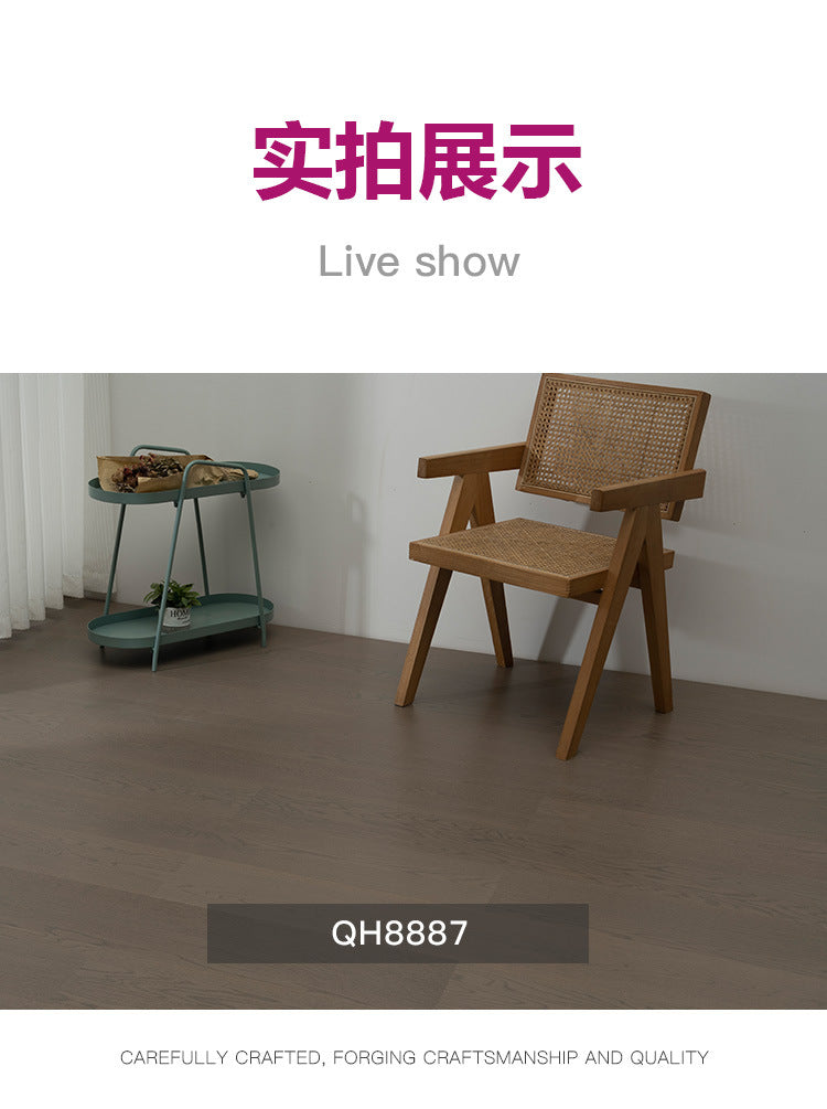 Oak Black Walnut Full Birch Base Material Multi-layer Solid Wood Composite Flooring Wear-resistant Medieval Style Song Dynasty Aesthetics ENF Environmental Protection