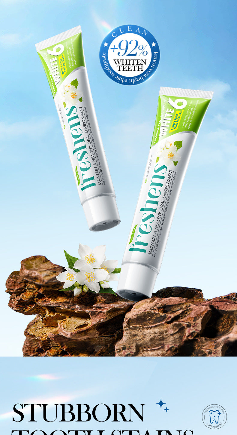 Full English Plant Fruit Probiotic Toothpaste SADOER Oral Whitening Teeth Gum Care Toothpaste  Wholesale