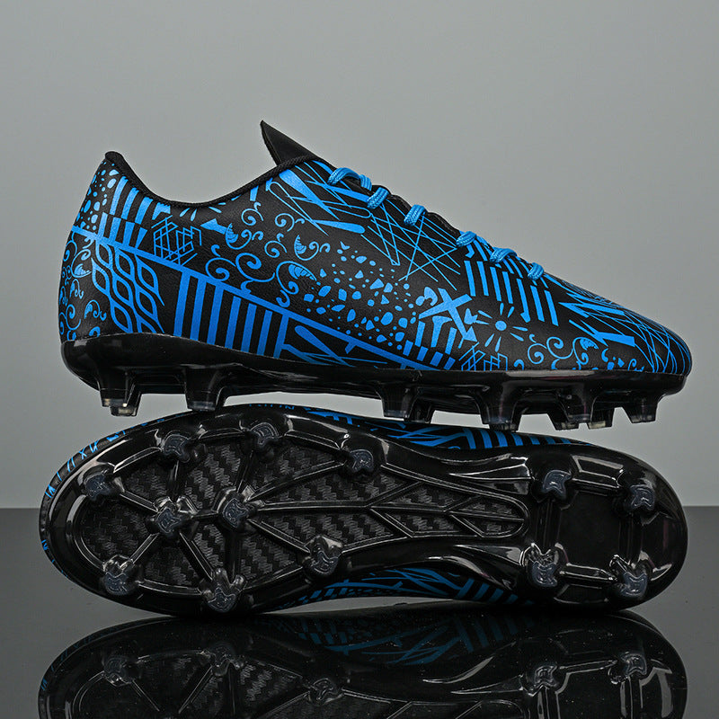 New Men's Football Shoes Low-Cut Long Spikes Broken Spikes Youth Student Professional Training Sports Shoes