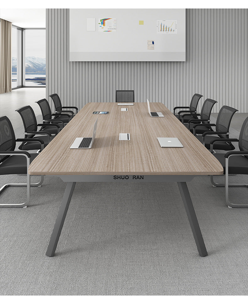 Conference Table Long Table Simple Modern Meeting Room Table and Chair Set Small Negotiation Training Table Long Office Desk Furniture