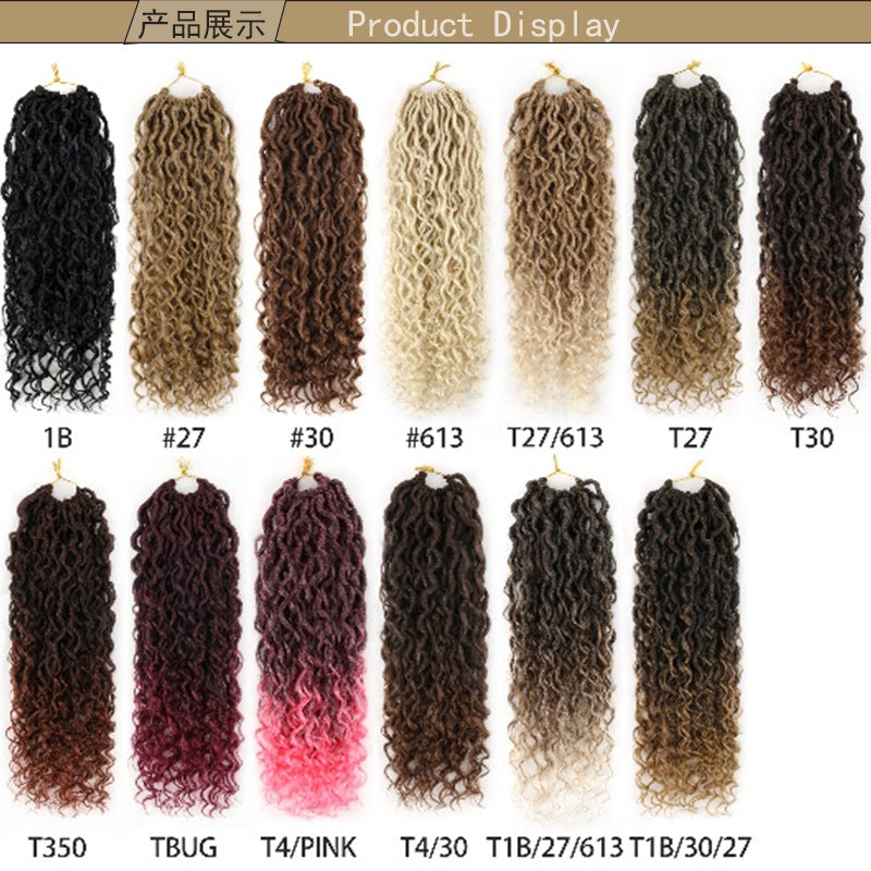 Cross-Border European and American New Hot-Selling Dreadlock Princess Wig Faux Goddess River Locs Dreadlock Wig