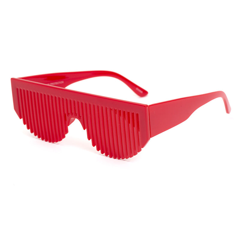 Christmas Costume Creative Comb Sunglasses for Women Multifunctional Gradient Party Blinds Sunglasses Trendy Internet Celebrity