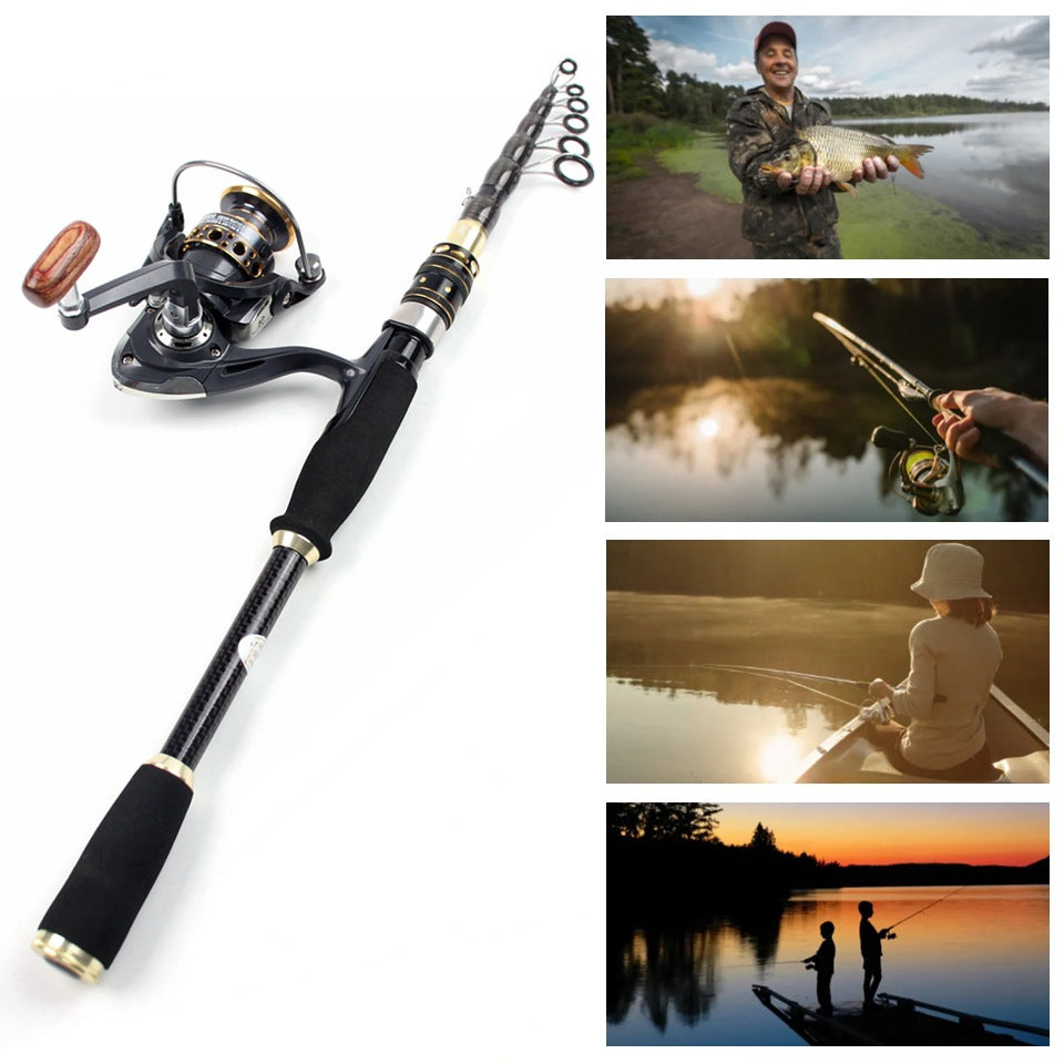 Carbon Fiber Sea Fishing Rod 2.1Hard Fishing Rod Super lightweight High Strength Travel Portable Fishing