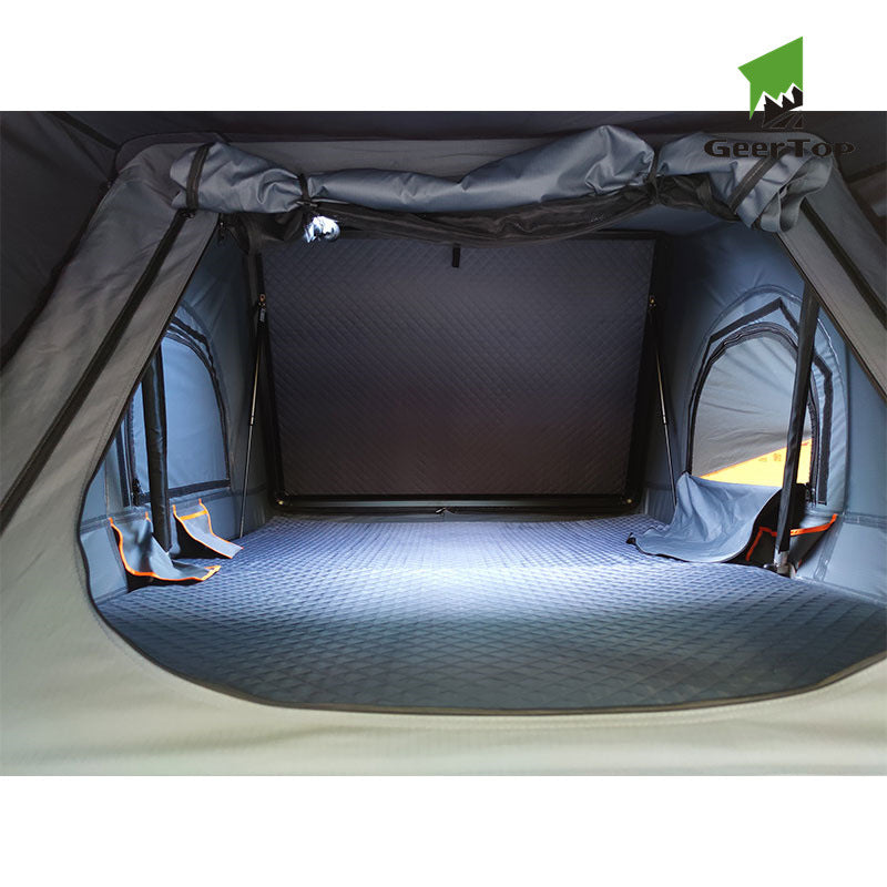 Outdoor Camping All-Aluminum Alloy Roof Tent Rainproof Automatic Quick-Open Camping Car Top Manufacturer Wholesale All-Season Universal