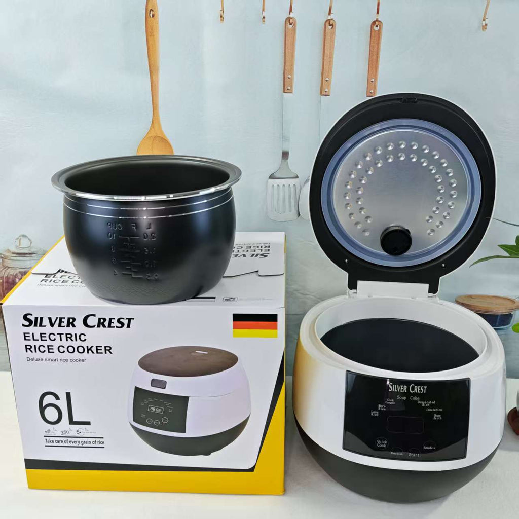 新款智能触控6升电饭煲家用多功能大容量预约定时电饭煲批发