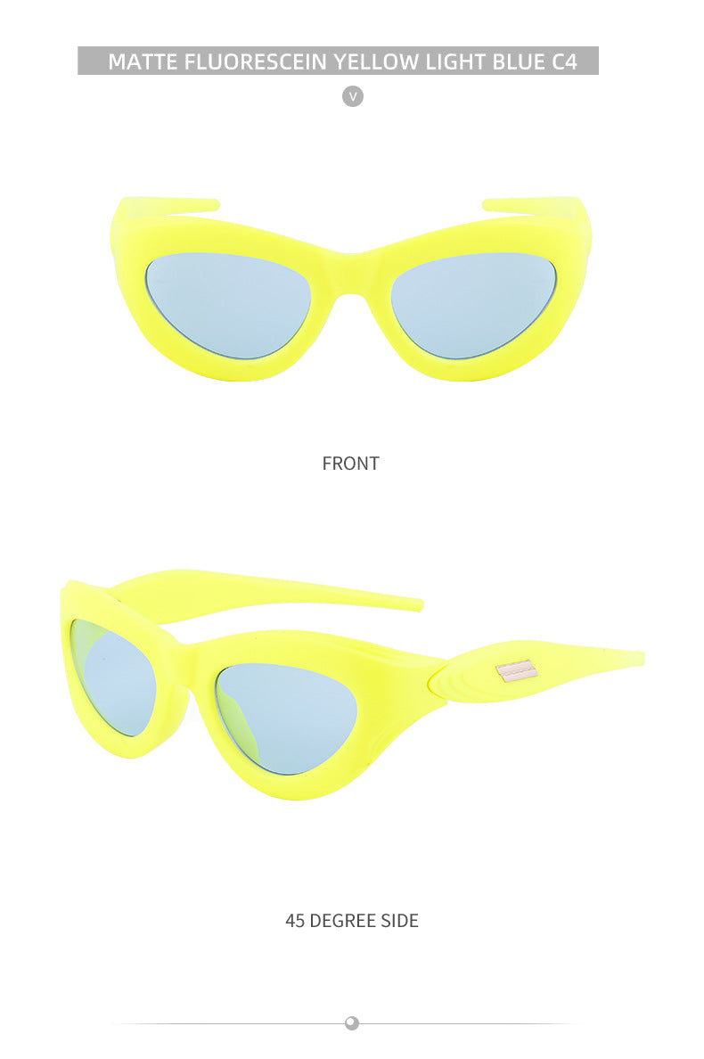 European and American Millennium Y2K Cat Eye Sunglasses Women's Cycling Windproof Sunglasses Women's Glasses Wholesale sunglasses