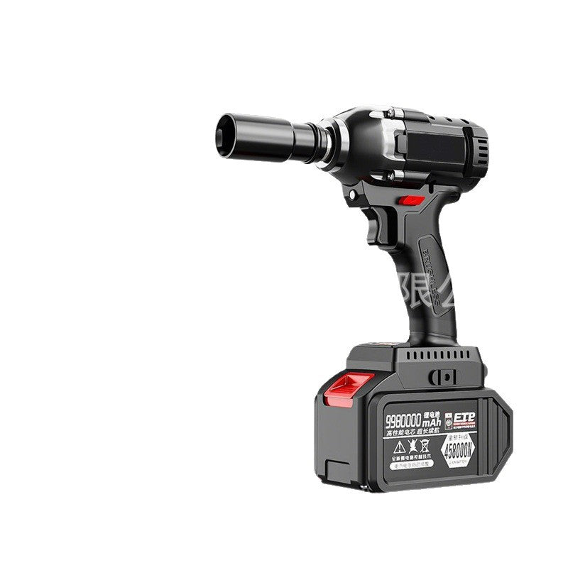 Cross-Border Foreign Trade Rechargeable Lithium Battery Wrench Household High Torque Auto Repair Air Gun Woodworking Framing Impact Wrench