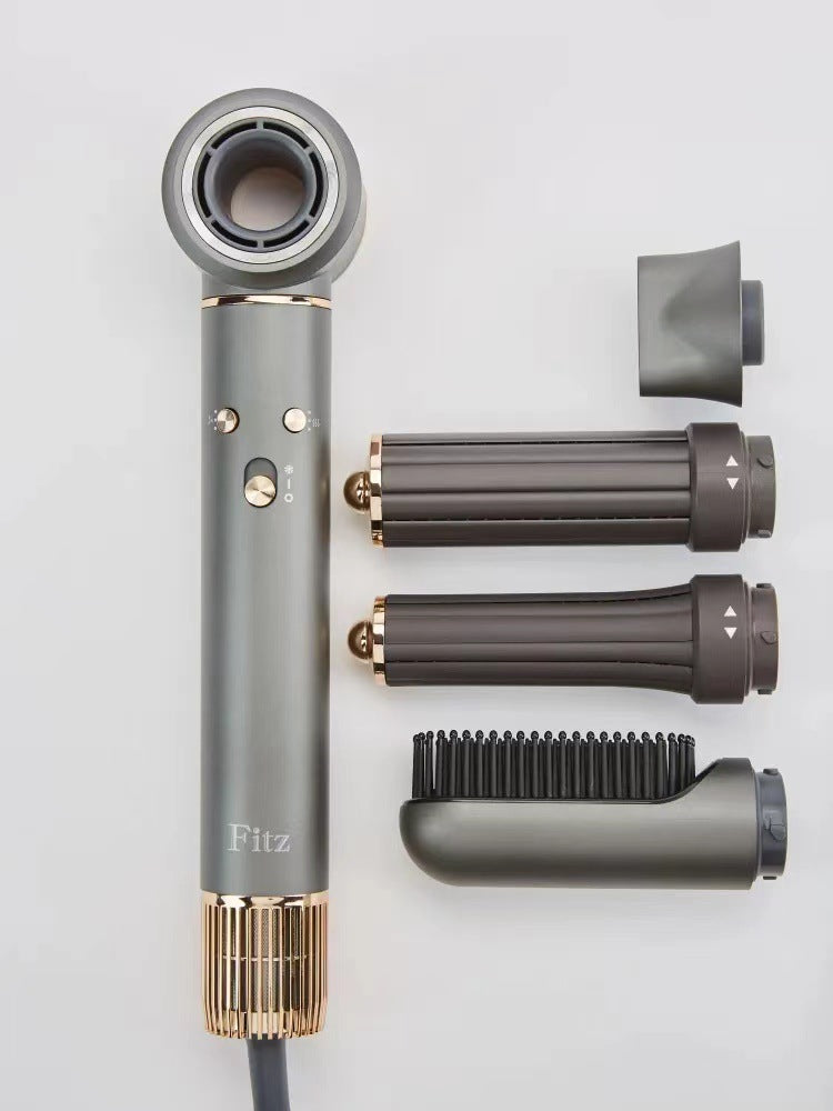 Фен多功能5合1热风梳卷发棒造型高功率高速护发负离子吹风机