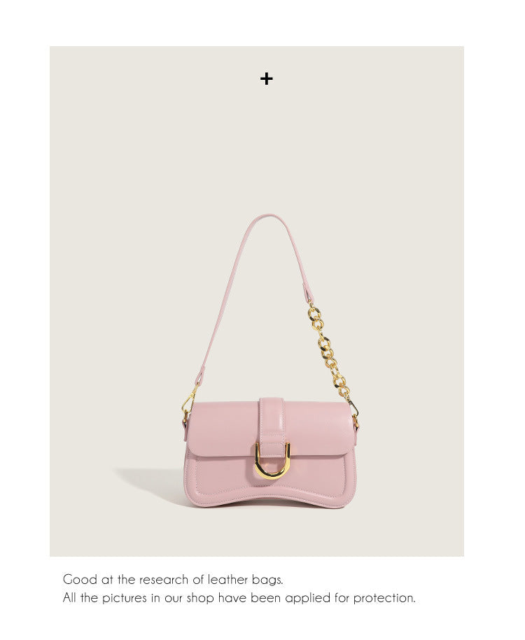 Versatile Texture New Baguette Bag Retro Fashion Elegant Versatile Shoulder Underarm Bag Crossbody Women's Bag