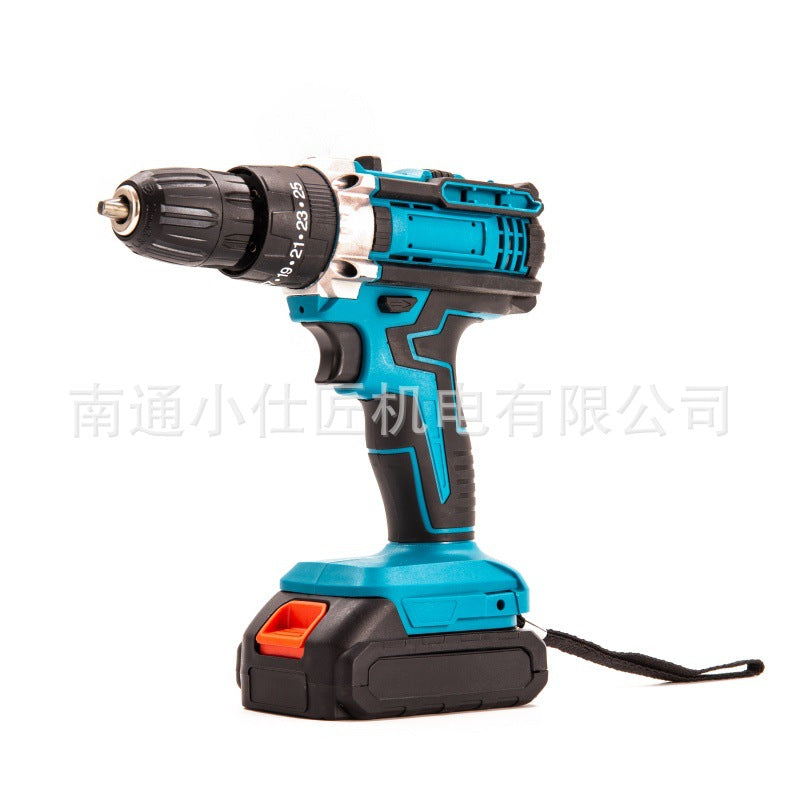 Brushless Lithium Battery Industrial Grade Cordless Drill Dual-Speed Impact Drill Household Multi-Function Electric Screwdriver One Battery One Charger