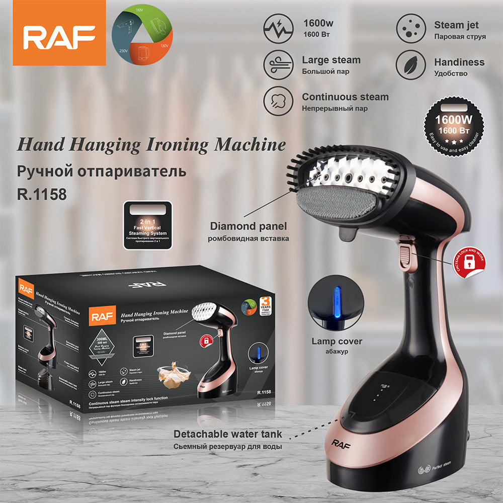 RAF EU Standard Handheld Electric Iron Steam Small Household Garment Steamer Mini Ironing Machine Garment Steamer Iron