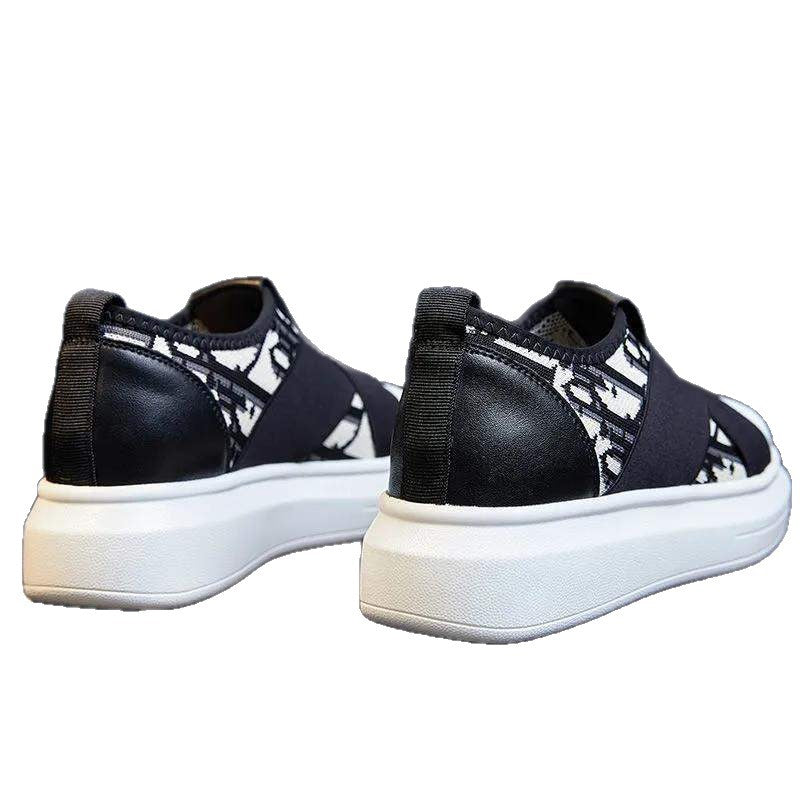 Super Soft White Shoes for Women2025New Summer Slip-On Versatile ins Students Thick Bottom Casual Loafers