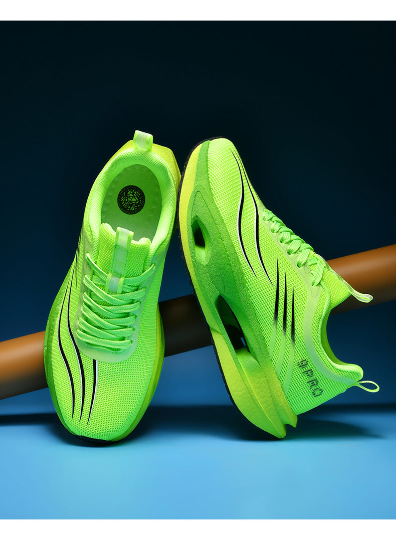 Red Rabbit9PRO Carbon Plate Running Shoes for Men and Women, Racing Mesh Breathable Running Shoes, Fashionable Versatile Shock Absorption Sports Shoes