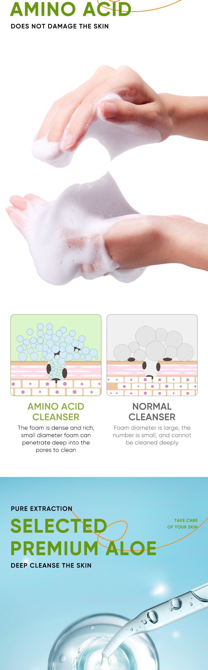 Full English Aloe Vera Skincare Set SADOER Cleansing, hydrating, moisturizing, and nourishing  foreign trade manufacturer wholesale