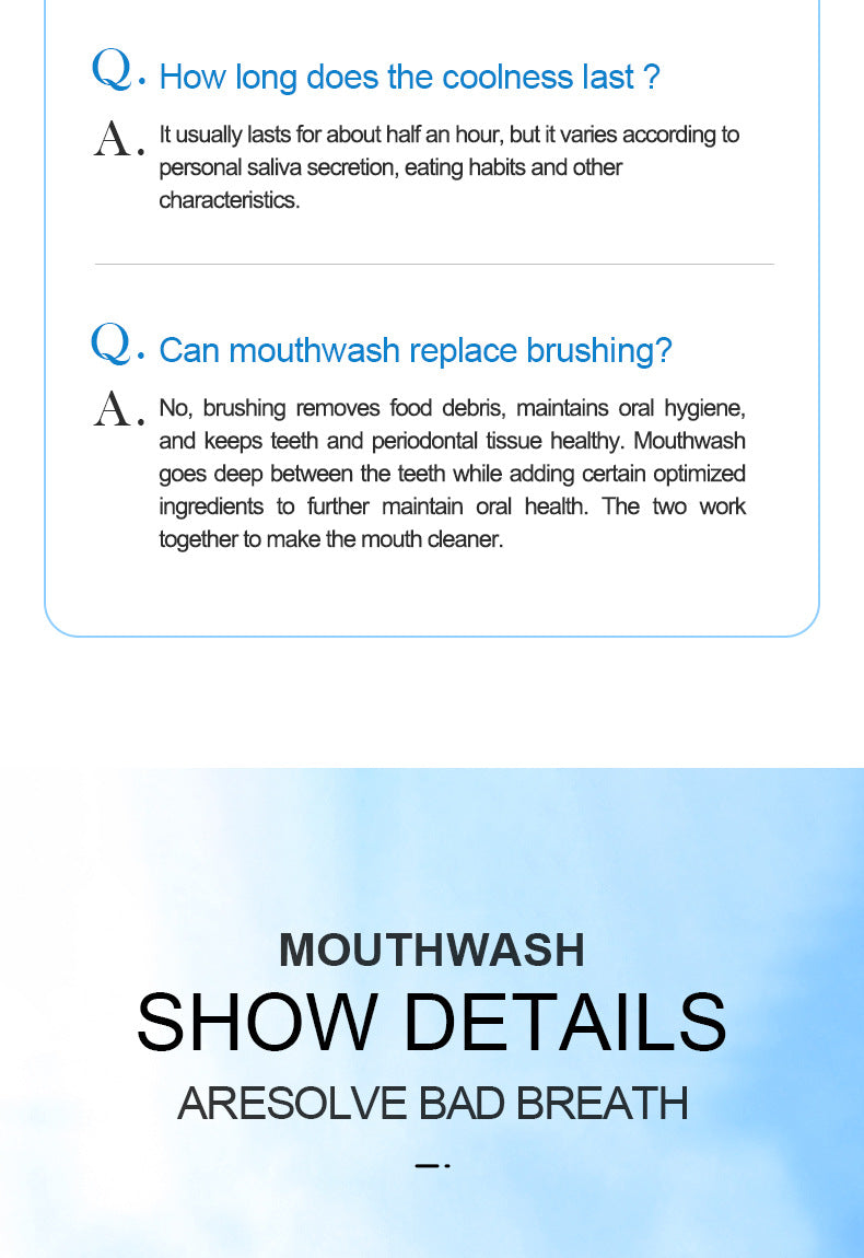 All English Mouthwash250ml  SADOER Peach Mint Lemon Oral Care  Foreign Trade Wholesale