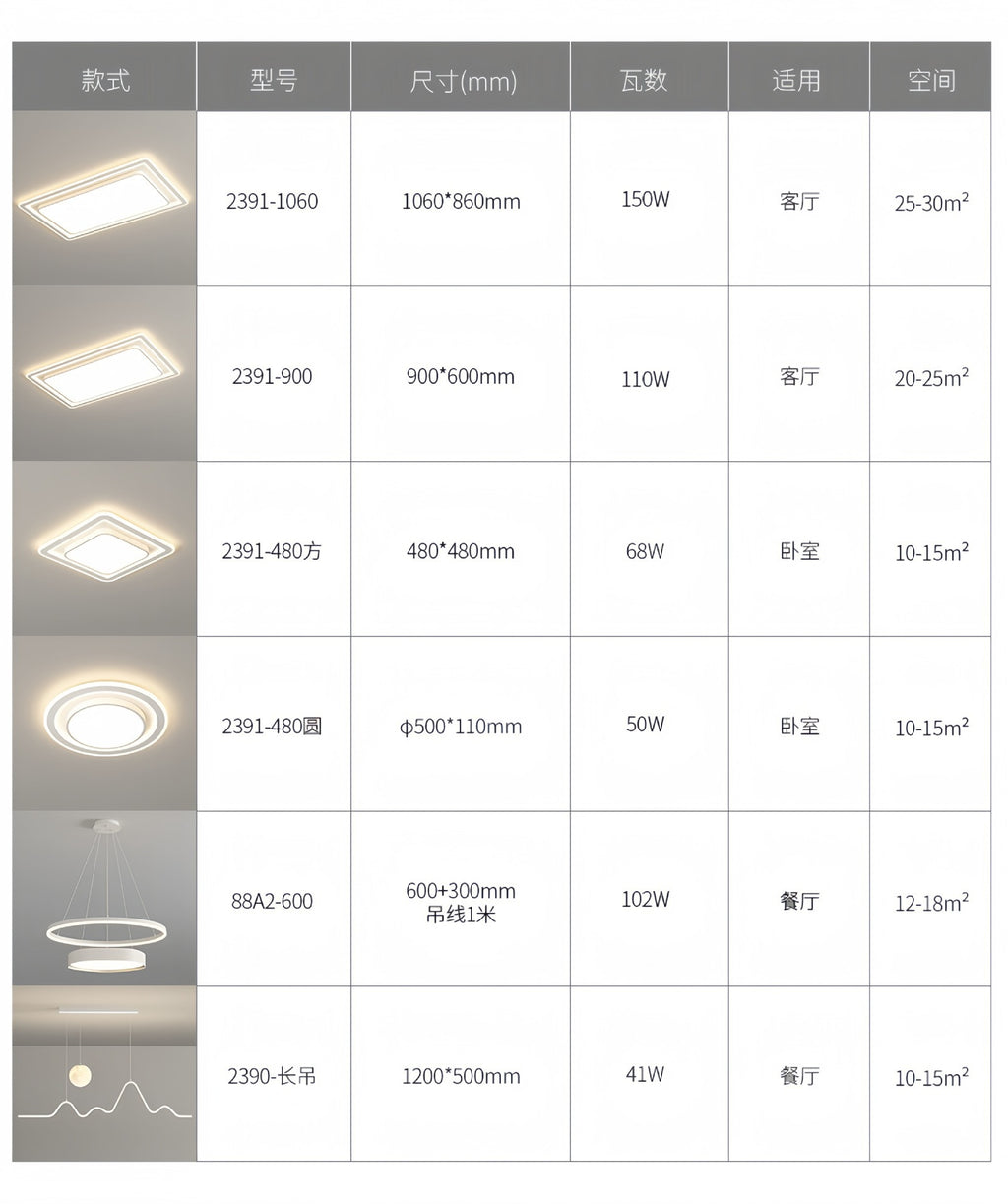 Eye Protection Ceiling Lamp Modern Minimalist Living Room Lamp Full Spectrum LED Bedroom Lamp Zhongshan Lighting Package Installation