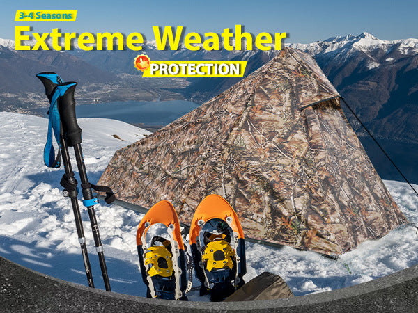 Single Tent Outdoor Camping Double Layer Tent Waterproof Pyramid Tent camping tent