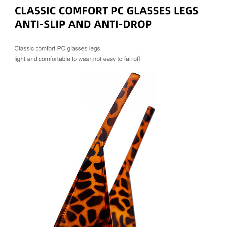 New arrivalStylish large frame cat eye sunglasses European and American Style Personality Hip-Hop Internet Celebrity Beach Party Sunglasses