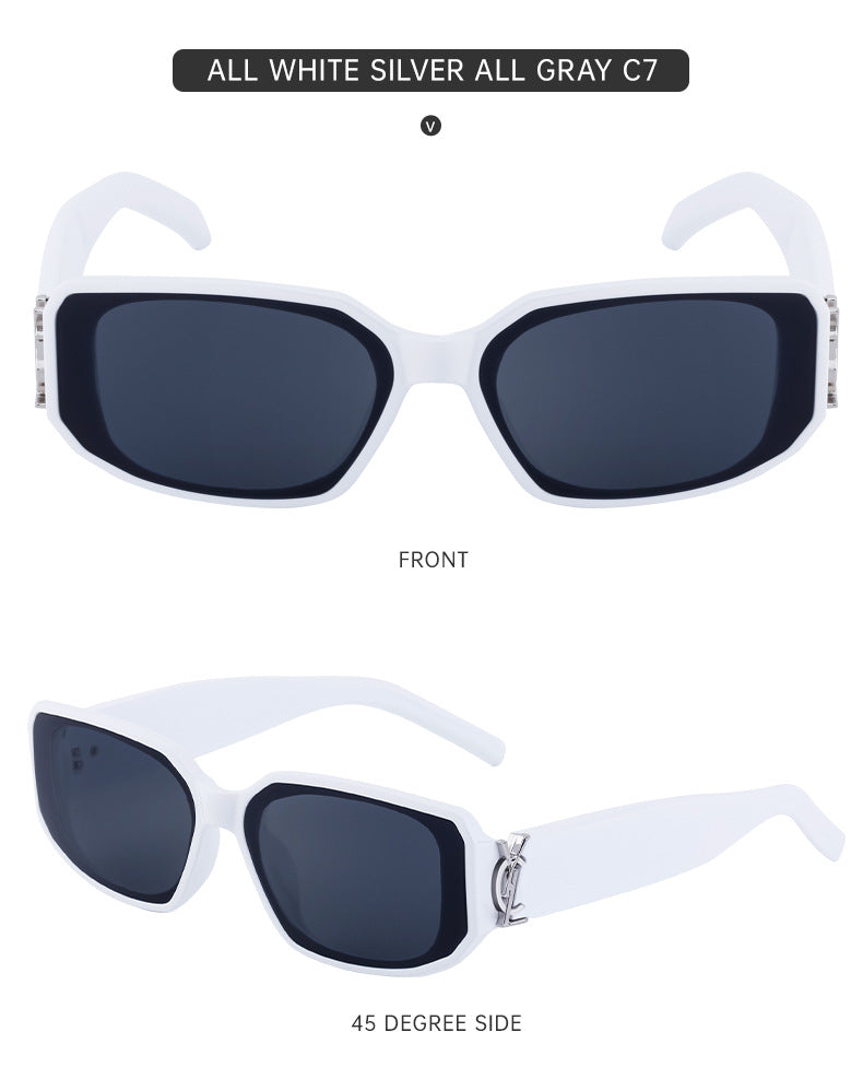 European and American fashion narrow frame sunglasses for women INS Street style square sunglasses for women wholesale sunglasses