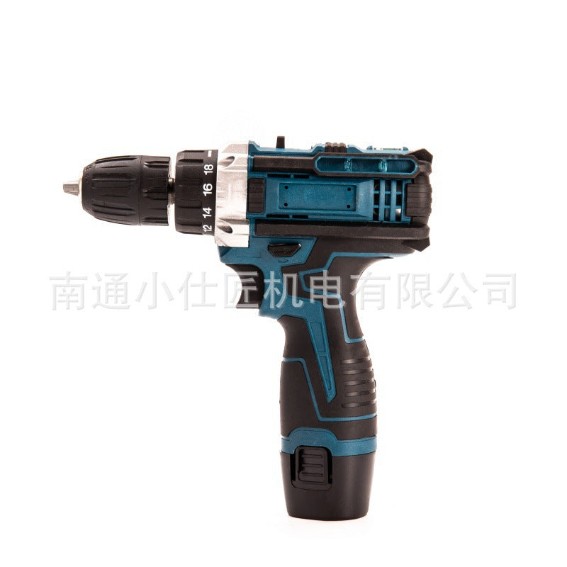 Multifunctional Dual-Speed Cordless Drill Cross-Border Trade Rechargeable Lithium Drill Household Portable Electric Screwdriver Wholesale