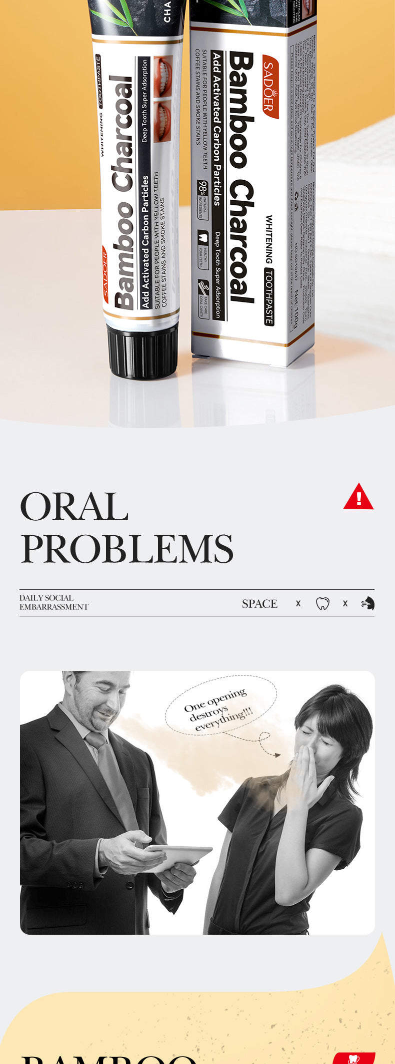 Distribution Combination Toothpaste SADOER Clean teeth fresh oral care cross-border wholesale