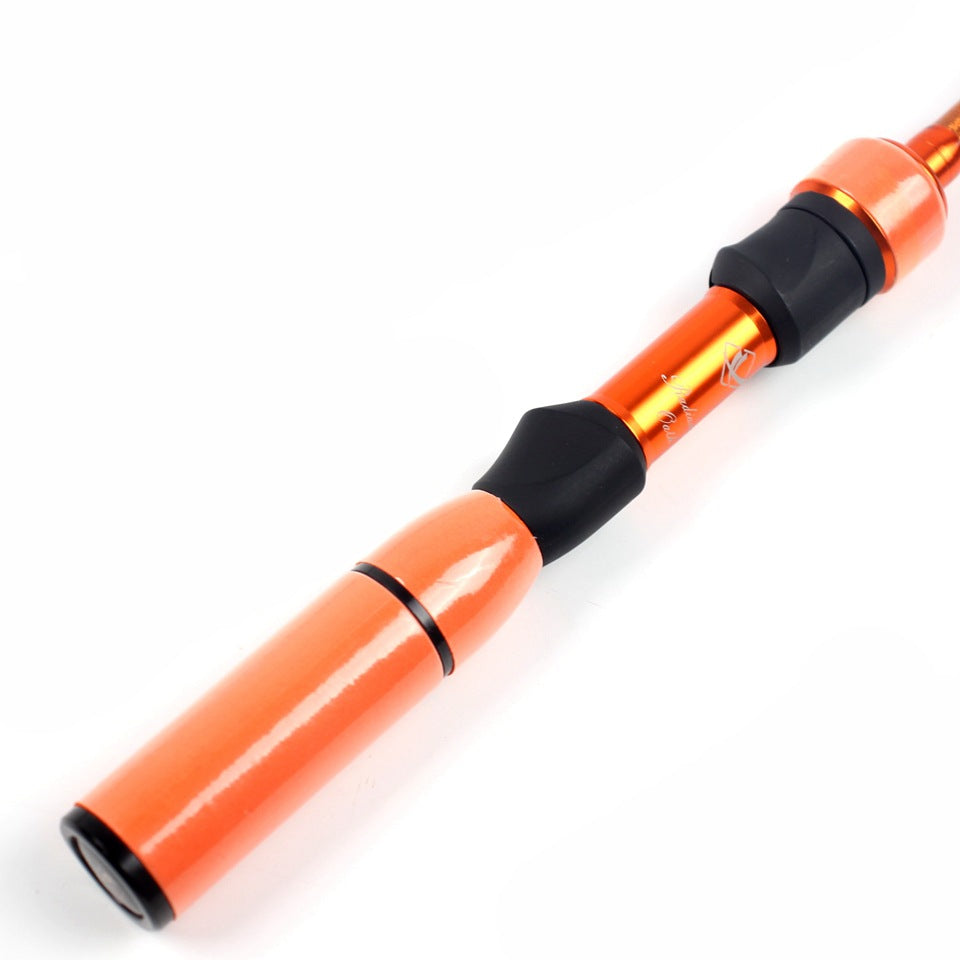 Scaling UL Orange Lure Fishing Rod for Bass Carbon Portable Lure Rod Lightweight and Soft Universal Small Fish Fishing Rod
