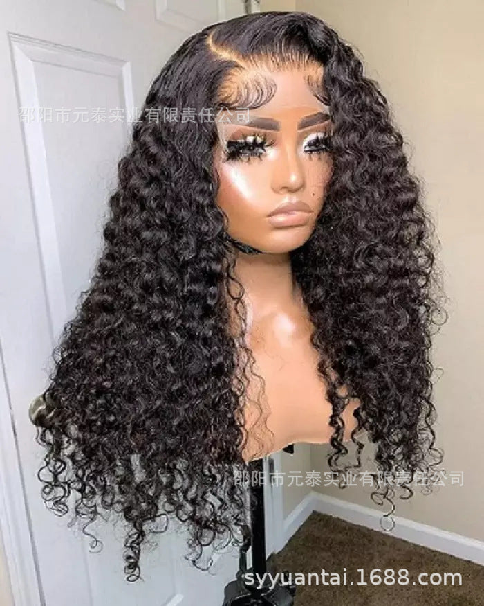 Curly Lace Front Synthetic  Wig Lace Frontal for Black Women