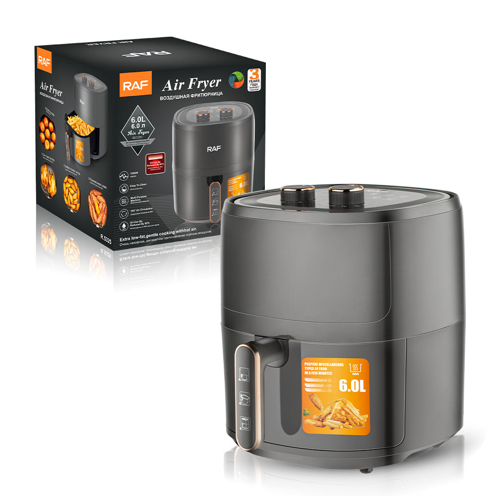 RAF European Standard Air Fryer Household Fully Automatic French Fries Machine Multi-Functional Oven Large Capacity Electric Fryer