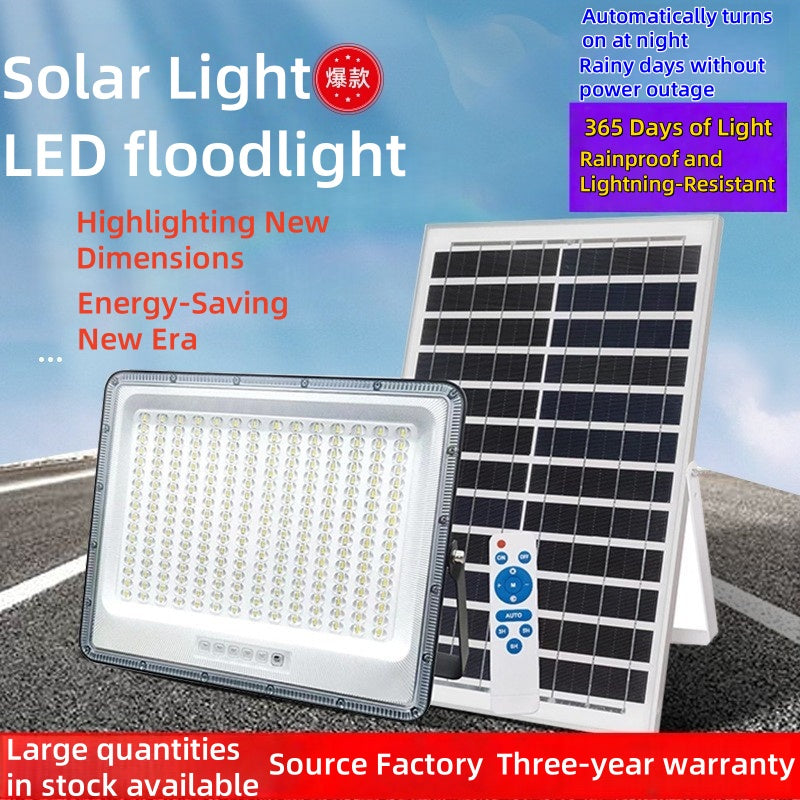 Solar Lamp Outdoor Ultra Bright Household Split Floodlight Die-cast Aluminum 300W 400W 500W 600W 700W 800W