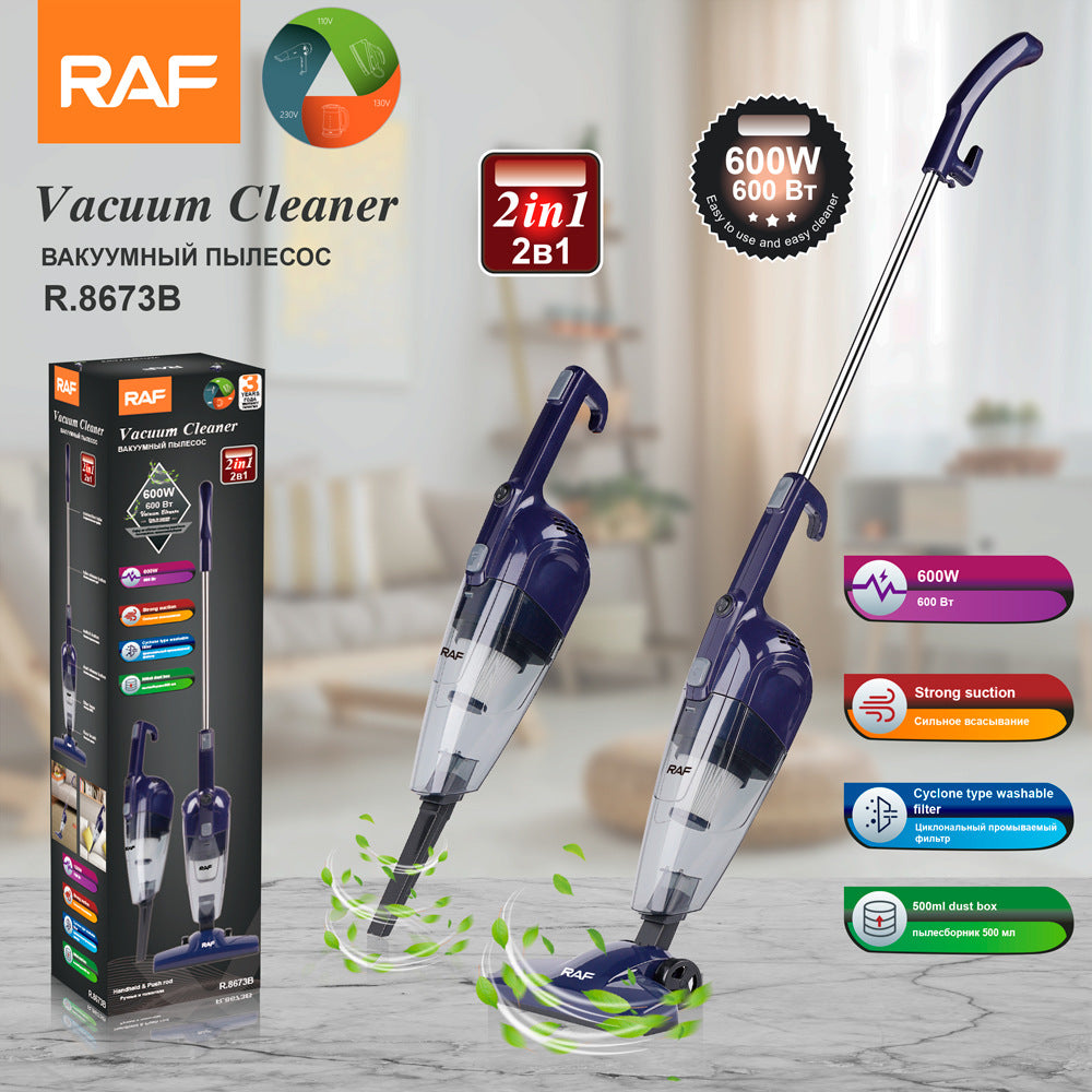 RAF EU Standard Corded Vacuum Cleaner for Home Use, Handheld High-Power Vacuum, Portable Car-Mounted Integrated Large Suction