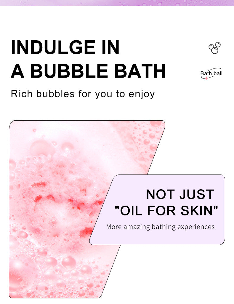 Full English Dried Flower Explosive Bath Salt Ball100gSADOER Clean Fragrance Bath Ball  Wholesale